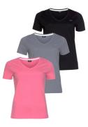 NU 20% KORTING: H.I.S T-shirt Essential basics figuurvolgende snit, va...