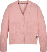 NU 20% KORTING: Tommy Hilfiger Vest MIX TEXTURED CARDIGAN