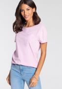 NU 20% KORTING: Laura Scott T-shirt Korte mouwen, figuurvolgende snit,...