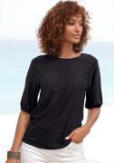 NU 20% KORTING: Vivance Shirt met korte mouwen Met broderie anglaise i...