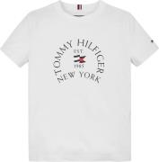 NU 20% KORTING: Tommy Hilfiger T-shirt NAUTICAL ARCH PRINTED REG TEE S...