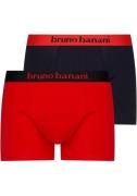 Bruno Banani Boxershort met contrasterend logo-tailleband (2 stuks, Se...