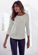 NU 20% KORTING: Vivance Shirt met 3/4-mouwen met elastische zoomrand