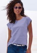 NU 20% KORTING: Vivance T-shirt Met modieuze streepstructuur in een za...