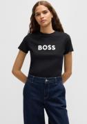 NU 20% KORTING: Boss Orange T-shirt C_Elogo_5 met contrasterende gekle...