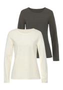 NU 20% KORTING: Lascana Shirt met lange mouwen Met streepstructuur in ...