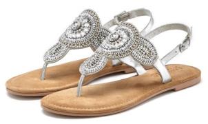 NU 20% KORTING: Lascana Teenslippers Sandaal, pantoffel in glitter-loo...