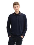 NU 20% KORTING: Tom Tailor Poloshirt met lange mouwen met stretchaande...