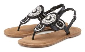 NU 20% KORTING: Lascana Teenslippers Sandaal, pantoffel in glitter-loo...