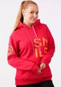 NU 20% KORTING: Zwillingsherz Hoodie meerkleurige "smile"-opdruk en ge...