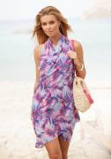 NU 20% KORTING: Lascana Strandrok met palmprint, cover-up, strandmode