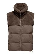 NU 20% KORTING: Only Bodywarmer ONLWANJA FUR PUFFER MIX WAISTCOAT CC O...