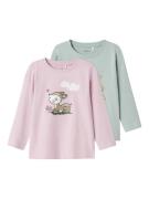 NU 20% KORTING: Name It Shirt met lange mouwen NMFVIX 2P LS TOP (2-del...