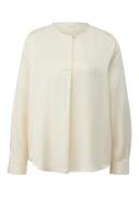 NU 20% KORTING: s.Oliver BLACK LABEL Satijnen blouse met manchette aan...