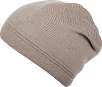 Capelli New York Beanie met metalen logo op de rand (set)