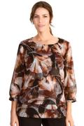 NU 20% KORTING: HERMANN LANGE Collection Gedessineerde blouse in lagen...