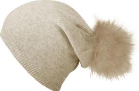 NU 20% KORTING: Capelli New York Beanie met metalen logo op de rand