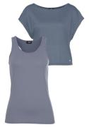 H.I.S Trainingsshirt 2-delige set: shirt & top Korte mouw, ronde hals,...