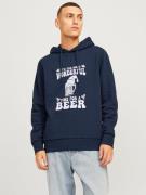 NU 20% KORTING: Jack & Jones Hoodie JJXMAS ONE COLOR FUNNY SWEAT HOOD