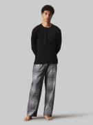 Calvin Klein Pyjama L/S PANT SET met geruite broek (set, 2-delig)