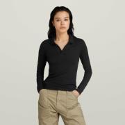 G-Star RAW Poloshirt met lange mouwen Ribbed Slim Polo