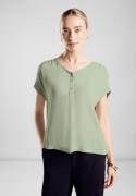 NU 20% KORTING: STREET ONE Shirttop met zachte crinkle viscose voorkan...