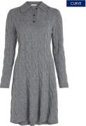 NU 20% KORTING: Tommy Hilfiger Curve Gebreide jurk CRV SOFT WOOL CABLE...