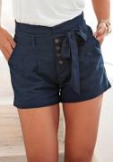 NU 20% KORTING: Lascana Short en knoopsluiting, korte broek, linnenbro...