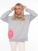 NU 20% KORTING: Zwillingsherz Hoodie Always Happy met smiley-print van...