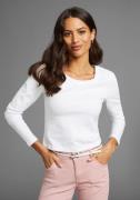 NU 20% KORTING: Laura Scott Shirt met lange mouwen CROPPED in modieuze...