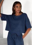 Lascana Shirt met 3/4-mouwen Loungeshirt Lounge-/gebreide shirt van za...