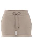 NU 20% KORTING: Lascana Relaxshorts met zijzakken en logostiksel, loun...