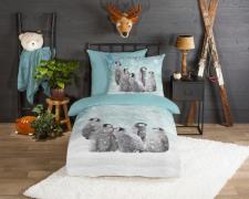 good morning Kinderovertrekset Pengu Biber, 135x200, Zacht, Warm, Rits...