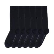 Tommy Hilfiger Sokken TH MEN SOCK 6P ECOM Gekamd katoen, ademend, druk...