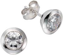 Firetti Paar oorstekers Sieraad Geschenk, Oorbellen Solitair, zilver 9...