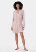 Schiesser Ochtendjas Essentials met kimono-snit met subtiele glans