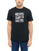 MUSTANG Shirt met korte mouwen Style Austin met logoprint