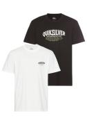 Quiksilver T-shirt RUGGED SHORT SLEEVE TEE PACK YM (2-delig, Set van 2...