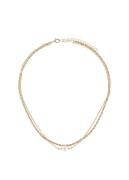 Lascana Edelstalen ketting in laaglook met parel, dubbele ketting