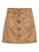 Only Imitatieleren rok ONLGISELLE FAUX SUEDE SKIRT OTW ZL