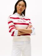 Tommy Hilfiger Sweatshirt SCRIPT REG PIQUE SWTSHRT met tommy hilfiger ...