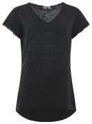 Zwillingsherz T-shirt Positive Mind met v-halslijn, stempeldruk en zoo...