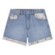 Levi's Kidswear Jeansshort LVG PRINT BLOCK MOM SHORT met contrastkleur...