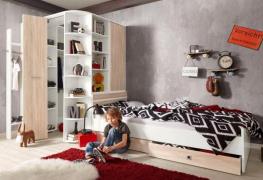 Wimex Tienerkamerset Joker kledingkast met garderobe, bed en opberglad...