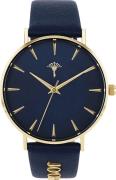 Joop! Kwartshorloge Polshorloge, dameshorloge, analoog, leren armband