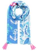 Zwillingsherz Modieuze sjaal Sjaal "Moin Anker" met maritiem patroon e...