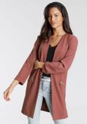Laura Scott Lange blazer met ritssluitingen