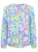 Zwillingsherz Blouse zonder sluiting Bloemendroom met bloemenmotief en...