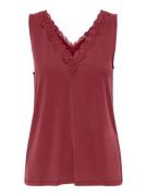 Only Kanten top ONLFREE LIFE S/L V-NECK LACE MIX TOP JRS