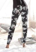 Lascana Strandbroek met tropische print en zakken, jersey broek, zomer...